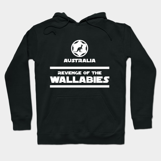 Australia Rugby - Revenge Of The Wallabies Hoodie by stariconsrugby